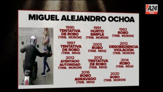 Robo agravado y condena: los antecedentes del motochorro que mató a una mujer en Ramos Mejía