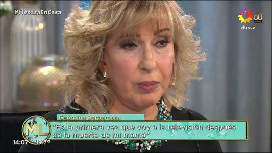 La emoción de Georgina Barbarossa al recordar a su madre recientemente fallecida: Es muy duro