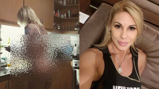 Mónica Farro cocina en ropa interior y su marido la grabó en secreto