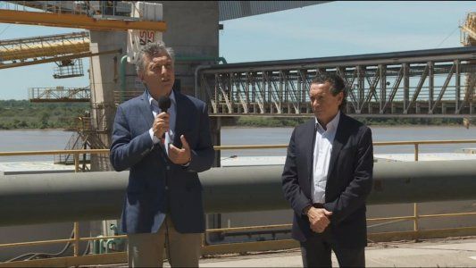 De Ginebra a Rosario: Macri hace su último acto en Santa Fe y recorre obras del Belgrano Cargas