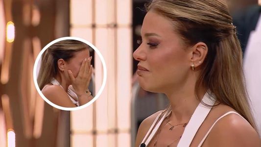Evangelina Anderson no aguantó y se quebró en MasterChef por un gesto de su hijo, Bastian: Perdón