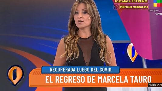 Marcela Tauro volvió a Intrusos y contó su experiencia con el covid