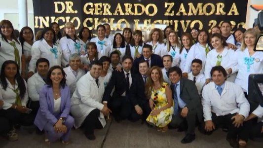 El gobernador de Santiago del Estero inauguró el ciclo lectivo 2020 con el ministro de Educación, Nicolás Trotta