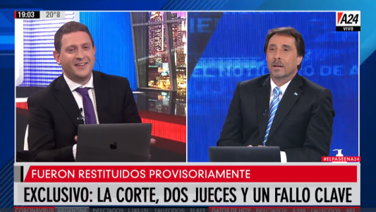 El Pase entre Jonatan Viale y Eduardo Feinmann: el anticipo exclusivo de A24 sobre el fallo de la corte en el caso Bruglia, Bertuzzi y Castelli
