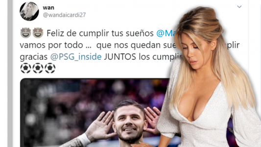 El PSG pagó 50 millones por Mauro Icardi y Wanda Nara brindó de forma austera y particular