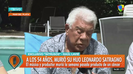 La reflexión de Raúl Lavié tras la muerte de su hijo Leo Satragno