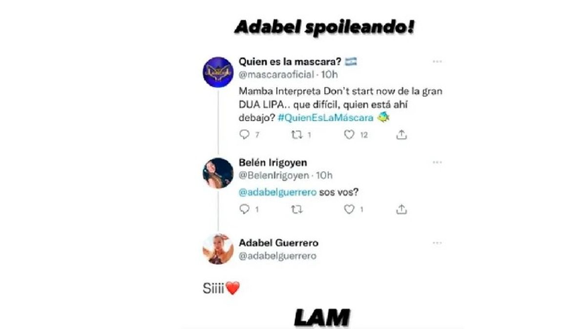 El error de Adabel Guerrero al spoilear que es ella quien está debajo de la máscara de Mamba.