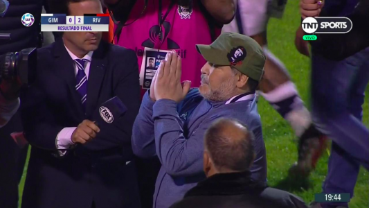 Maradona: Con River no se puede; te esconde la pelota y estamos al horno