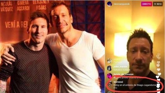Messi sorprendió a todos en un video de Nico Vázquez