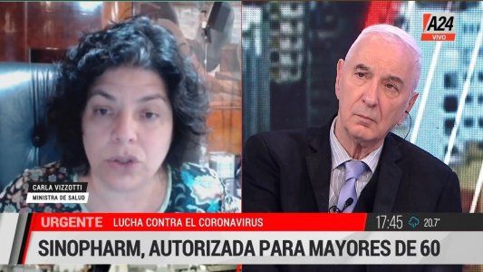 Vizzotti confirmó que evalúan diferir la aplicación de la segunda dosis hasta tres meses