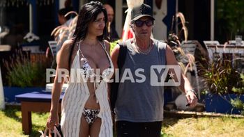 Las fotos de las vacaciones de Diego Peretti con su pareja en Punta del Este: almuerzo, caminata y amor