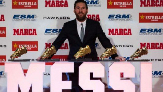 Por sexta vez Lionel Messi ganó el Botín de Oro al máximo goleador de Europa
