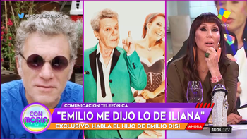 El hijo de Emilio Disi confirmó el amorío de su padre con Iliana Calabró