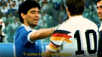 El video viral de la AFA en agradecimiento a Matthäus por regalar una histórica camiseta de Maradona