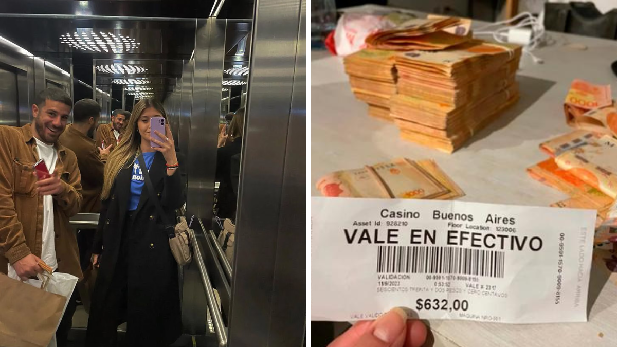 La pareja dolarizó el millón de pesos que ganó en el casino de Puerto Madero (Foto:   La pareja dolarizó el millón de pesos que ganó en el casino de Puerto Madero (Foto: