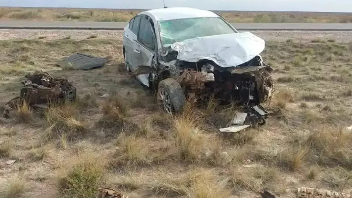 Accidente en Río Negro. (Foto: Diario Río Negro)