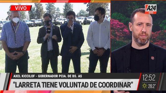 Kicillof adelantó que habló con Larreta y hay voluntad de coordinar medidas de restricción