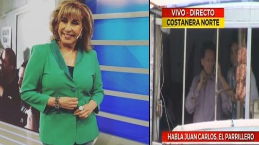 Georgina Barbarossa contuvo en vivo a un hombre que se quería suicidar: Bajá el cuchillo