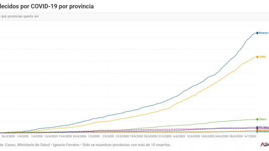 En la peor semana desde el inicio de la pandemia, cuáles son las provincias que registraron más muertes por COVID-19