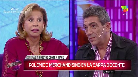 Polémica y debate por la carpa docente en Intratables: Me parece una fantochada