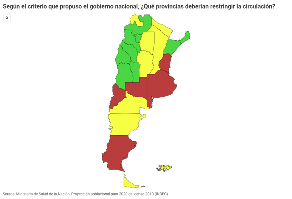 Cuáles son las provincias que deberían restringir la circulación, de acuerdo al nuevo criterio del Gobierno