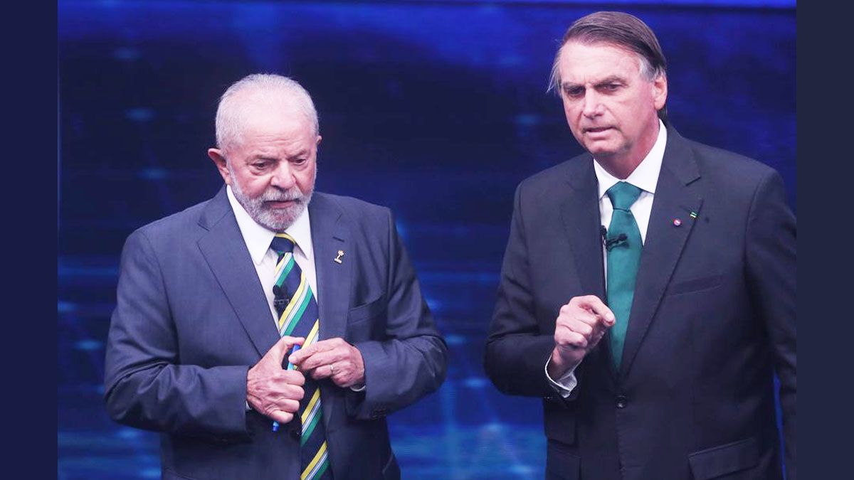 Lula y Bolsonaro se enfrentaron en un debate el pasado viernes. La última oportunidad que tuvo el presidente en el esfuerzo por revertir el resultado de la primera vuelta (Foto: Gentileza Globo)