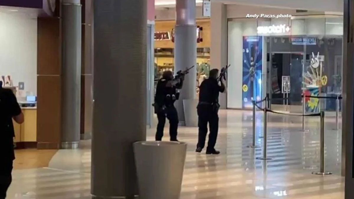La policía busca al tirador que atacó en un shopping de Minneápolis en Estados Unidos (Foto: Gentileza wxow)