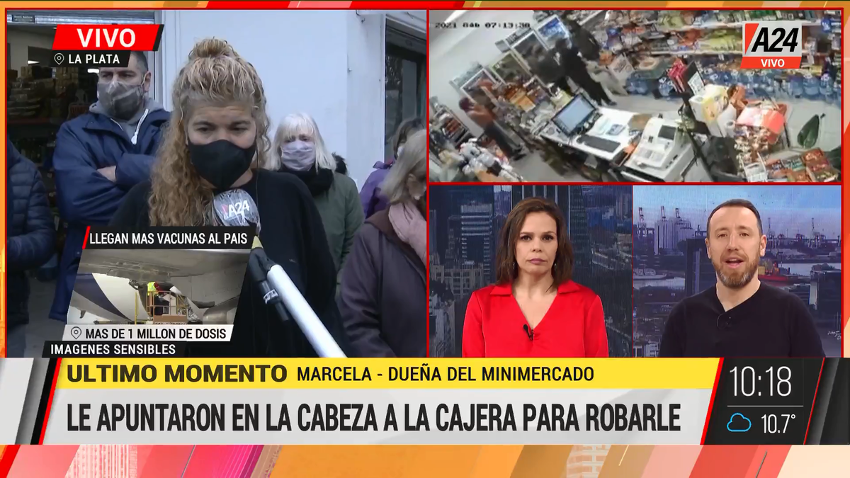 Inseguridad: brutal robo a un minimercado y suma 36 asaltos. (Captura de Tv)