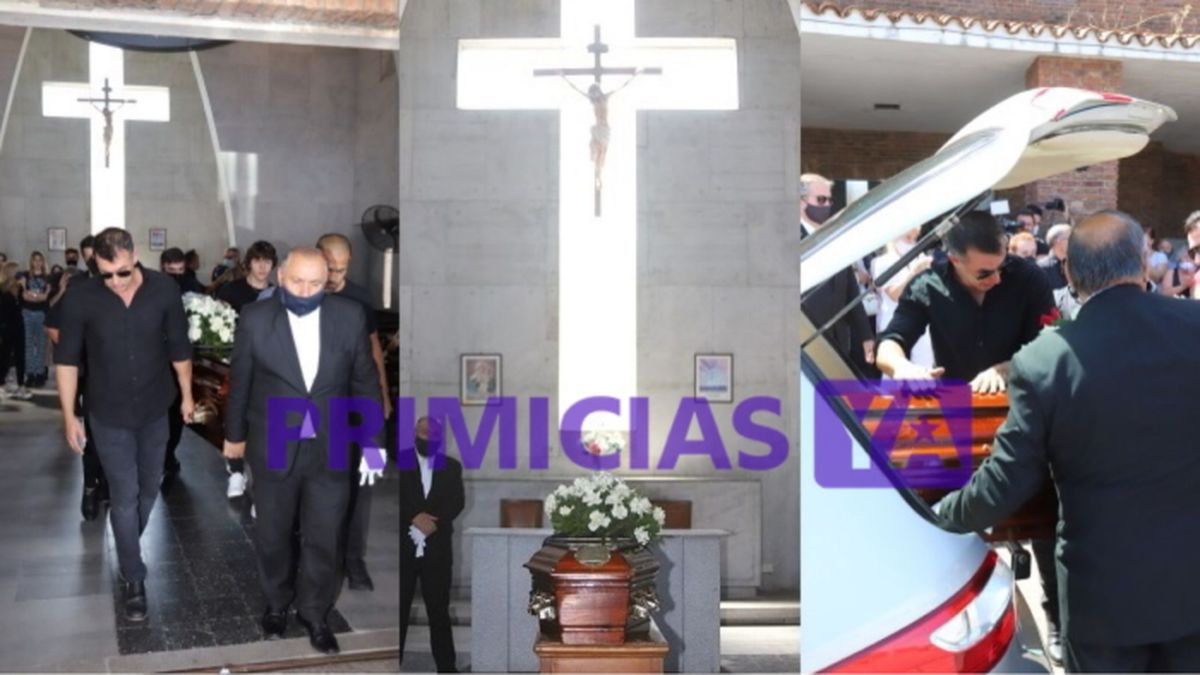 Los sobrinos de Gustavo Martínez le dieron el último adiós a su tío, que descansará en el cementerio de la Chacarita. 