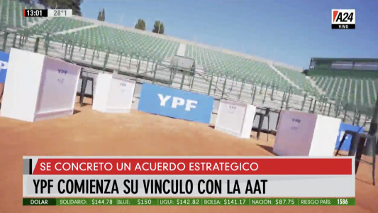 YPF comienza su vínculo con la Asociación Argentina de Tenis