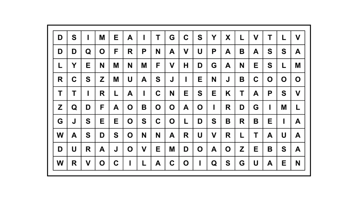 Encontrá la frase escondida en una sopa de letras con una cita célebre oculta