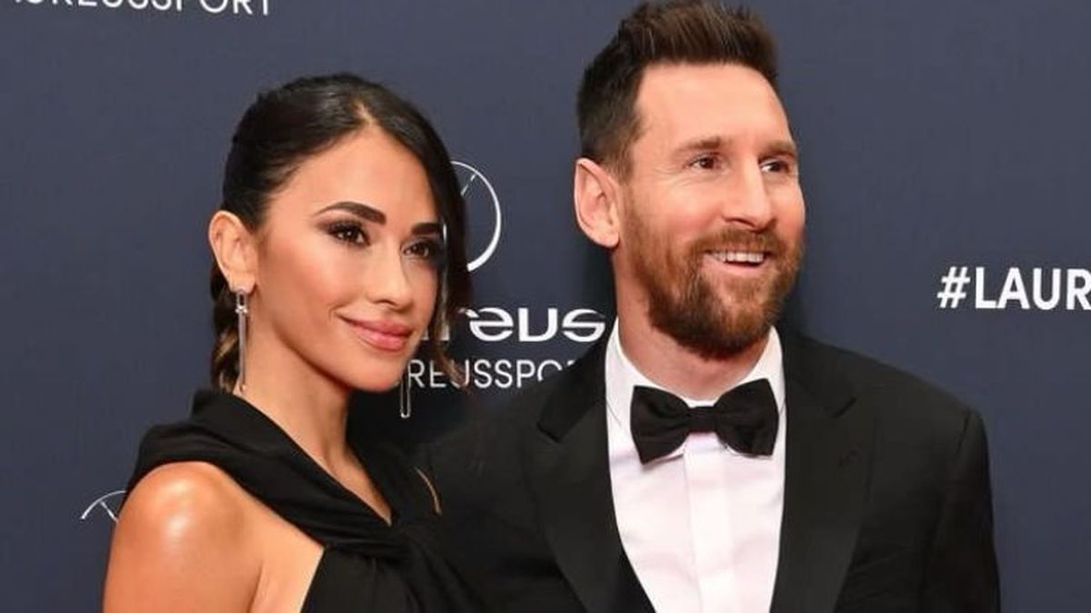 El espectacular look que eligieron Antonela Roccuzzo y Lionel Messi para los Premios Laureus en París.jfif