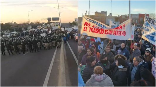 Incidentes en Puente La Noria: más de 300 puesteros reclamaron contra el cierre de La Salada