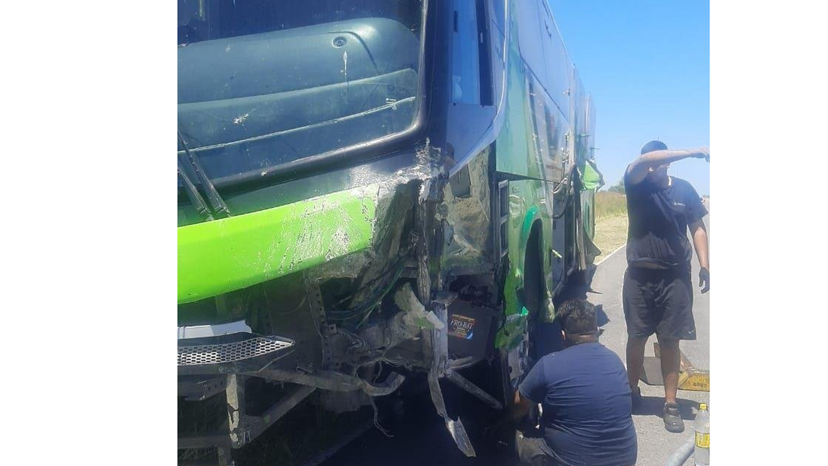 Un joven murió tras un choque frontal de su auto con un micro en la ruta 29. (Foto: gentileza El Día)