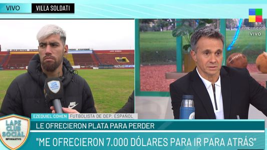 Le ofrecieron 7 mil dólares para perder un partido y su relato sacude al fútbol argentino: Quiero...
