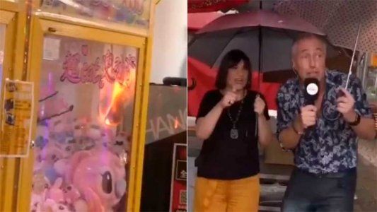 Fuego en vivo en el programa de Marley: se incendió una máquina de muñecos de peluche