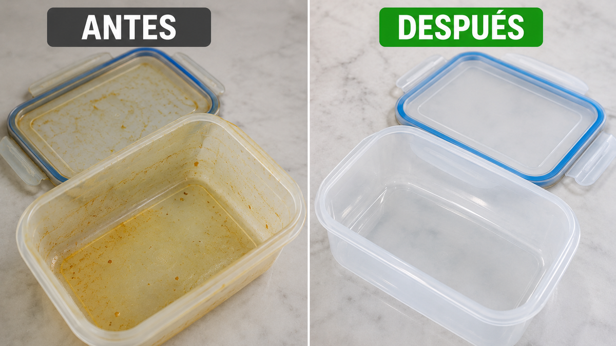 Ni bicarbonato ni vinagre: la JUGADA casera para eliminar los olores persistentes de los Tuppers con olor a comida