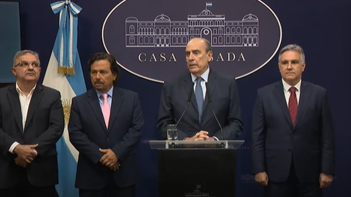 Javier Milei se reunió con los gobernadores y les prometió una solución a la pérdida de recursos coparticipables. (Captura)