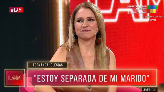 Fernanda Iglesias se separó y reveló los duros motivos