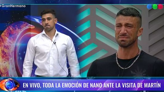 Pura emoción: el llanto desconsolado de Giuliano al ver a su hermano en el Congelados de Gran Hermano 2024