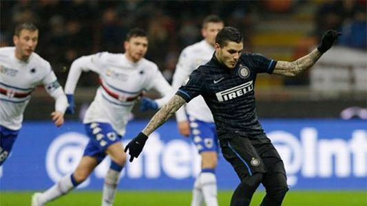 Mauro Icardi le dedicó un gol a su hijita recién nacida