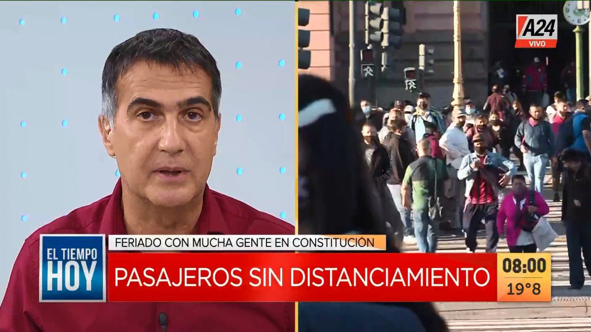 El editorial de Antonio Laje sobre la situación del transporte público durante un feriado (Foto: captura de TV).