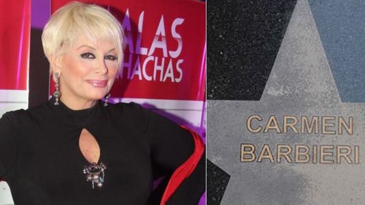 Carmen Barbieri y su estrella en el centro porteño: Estoy feliz, lo agradezco mucho, de verdad