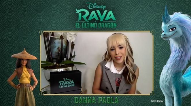 Danna Paola es la voz de la protagonista en Raya y el último dragón