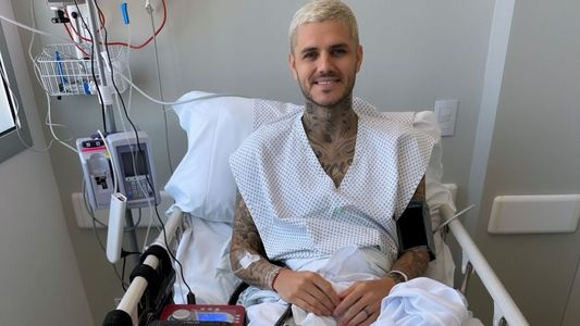 Mauro Icardi fue operado de la rotura de ligamento cruzado y realizó un llamativo posteo