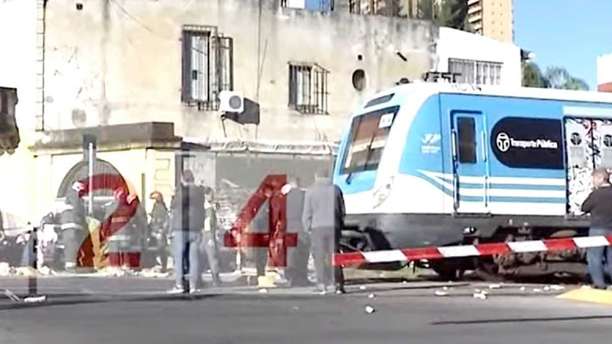 Muerte en el Sarmiento. Foto: captura de video.&nbsp;