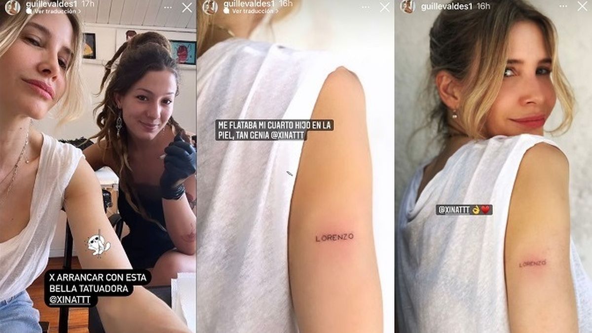 Guillermina Vald&eacute;s cumpli&oacute; con la cuenta pendiente que ten&iacute;a: tatuarse el nombre de su hijo menor, Lorenzo.&nbsp;