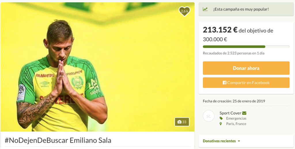 #NoDejenDeBuscar: la importante donación de Rabiot por Emiliano Sala