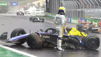 Fin del GP de Brasil para Franco Colapinto: sufrió un accidente y abandonó la carrera