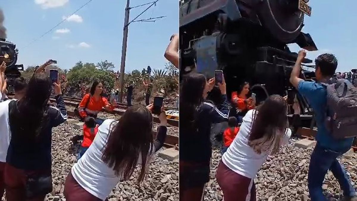 Selfie mortal: se quiso sacar una foto con un tren y la locomotora la  desnucó